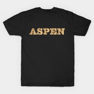 Aspen Colorado wood texture T-Shirt